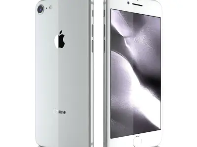 Apple iPhone 8 Silver 3D model
