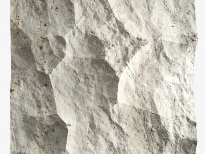 174-RockPanel piece of stone on wall 3D model
