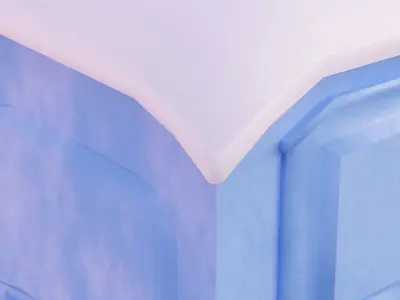Porta Potty Low-poly 3D model