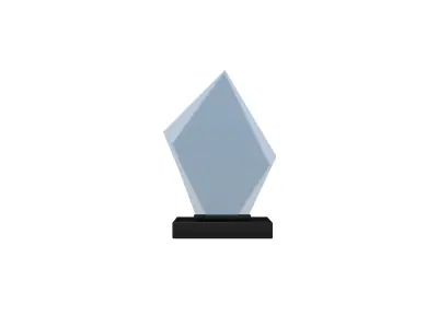 Glass Trophy v1 004 Low-poly 3D model