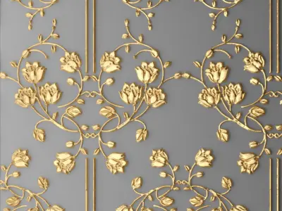 Stucco decor 3D 3D model