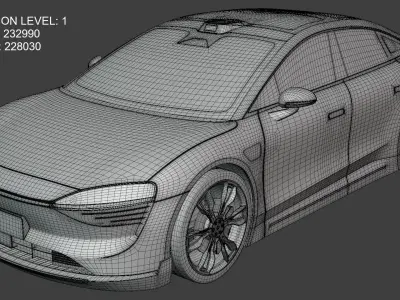 Nio ET7 and Luxeed S7 3D Model Pack