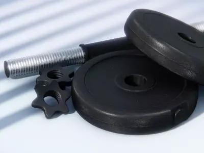 Sport Training Dumbbell highpoly model 3D model