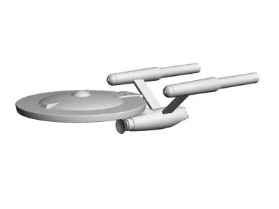 Star Trek Valley Forge 1-2500 scale Free 3D print model