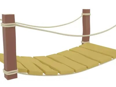 Cartoon Bridge 3D model