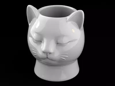 Cat Vase 3D print model