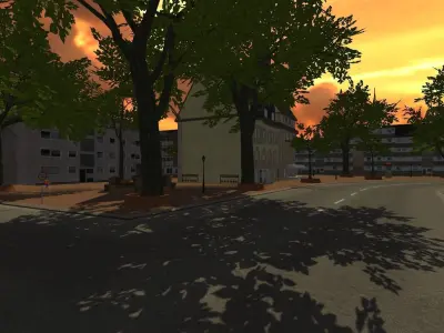 Urban Landscape - City Low-poly 3D model