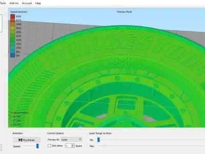 For 3D Printing - Wheel Rim 16 x 7 3D print model