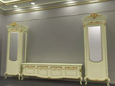 sideboard and tv stand 3D model