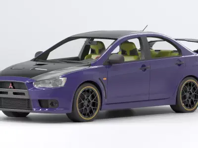 Mitsubishi Lancer Evolution 3d model 3D model