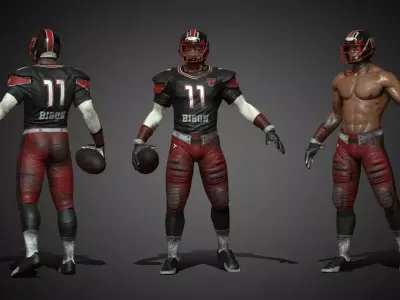 SPORT PACK SPORT 4 IN 1 REALISTIC SPORT Low-poly 3D model