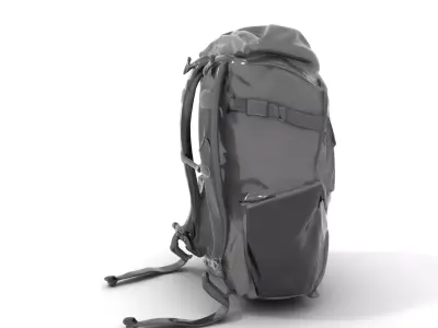 Sleek Nylon Backpack model pack Low-poly 3D model