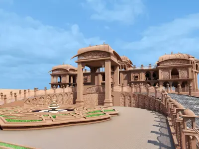 Indian architecture  3D model