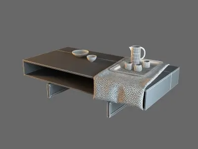 Linley Table Decorative Set 3D model