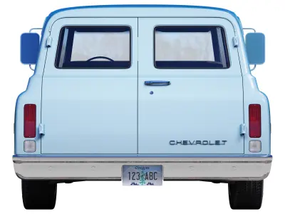 Chevrolet suburban 1969 panel truck 3D model