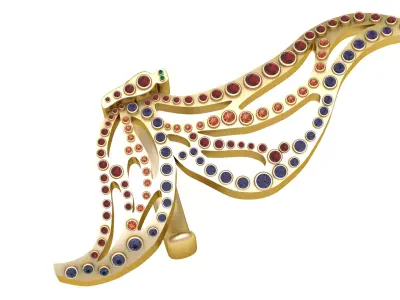 Jeweled Dragonfly Pendant 3D print model