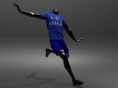 Black mannequin With T Shirt Mockup 3D model