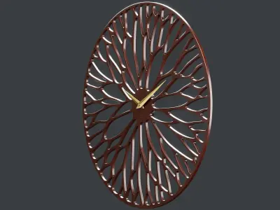 Decorative Wall Clock PBR 3D model