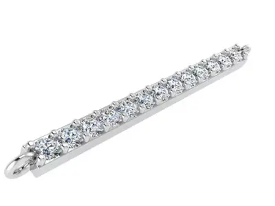 Diamond Row Pendant 2753 3D print model