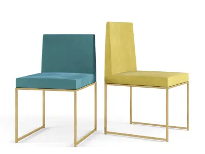 MERIDIANI Plinto Round Table and Rider Chairs 3D model