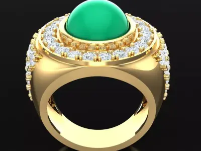 Luxury Men Rings Designs 5MR013 3D print model
