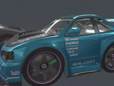 tokyo car  Low-poly 3D model