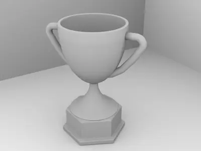 Gold Trophy 3D model