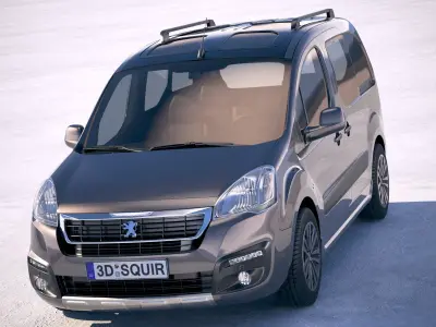 Peugeot Partner 2016 3D model