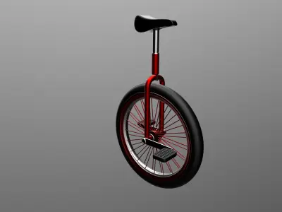 Unicycle 3D model