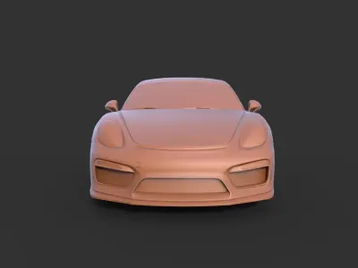 Porsche Cayman GT4 2015 3D print model