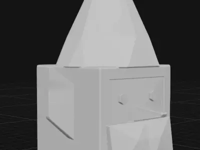 Christmas elf paper craft 3D print model