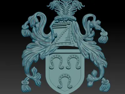 Arm of coat Family crest 3D print model