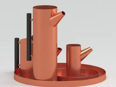 Kaikado Tea Set 3D model