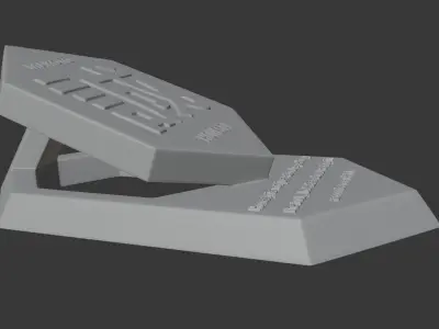 Makoto-motivational message tablet about honesty 3D print model