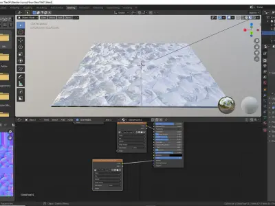 Luxury Floor - Glass Tile 01  Low-poly 3D model