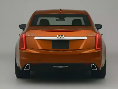 Cadillac Sedan Low-poly 3D model
