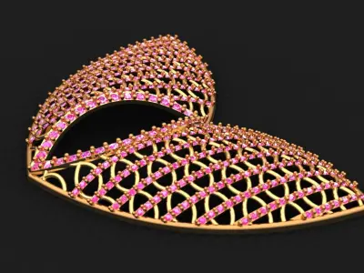 Hip hop Style Diamond Pendant Free 3D print model