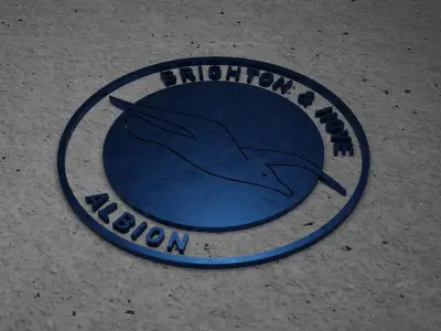 Premier League 2023-2024 Logos Low-poly 3D model