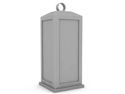 3D model modern candle holder Low-poly 3D model