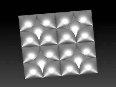 3D WALLPANEL 600MM x 600MM 3D model