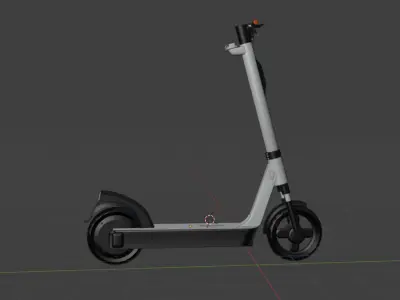 Realistic 3D Scooter Model  Detailed  Optimized 3D print model