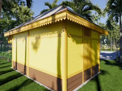 Engine House of the Sambas Sultanate Palace 3D model