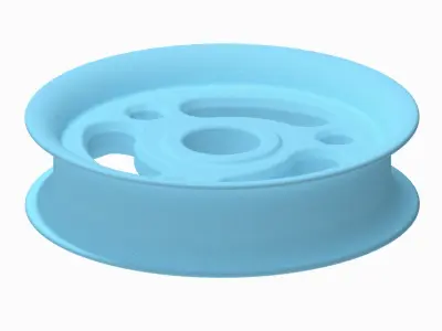 Stylish Tricycle Wheel Rim 3D print model