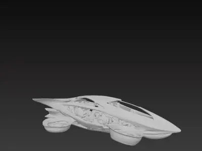 Neo Glide Hover Racer 3D model