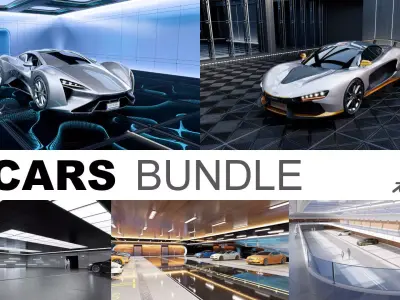 Cars Bundle 01  - 5 assets 3D Model Pack