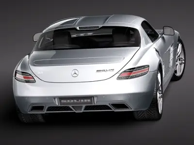 Mercedes-Benz SLS 2011 3D Model 3D model