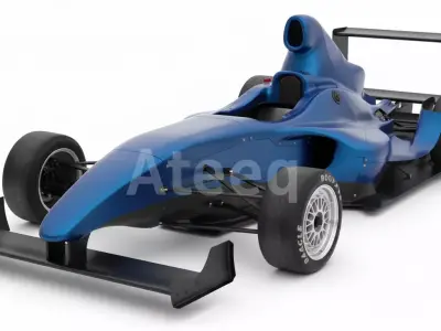 Formula Car 3D Model High Quality Vehicle 3D Printable Game 3D print model