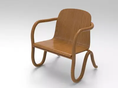 Puhha Armchair Low-poly 3D model