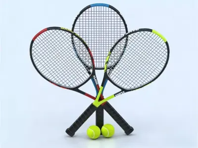 Tennis racket 3D model