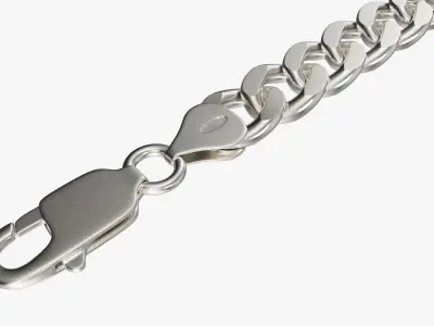 Unlocked chain bracelet 3D model